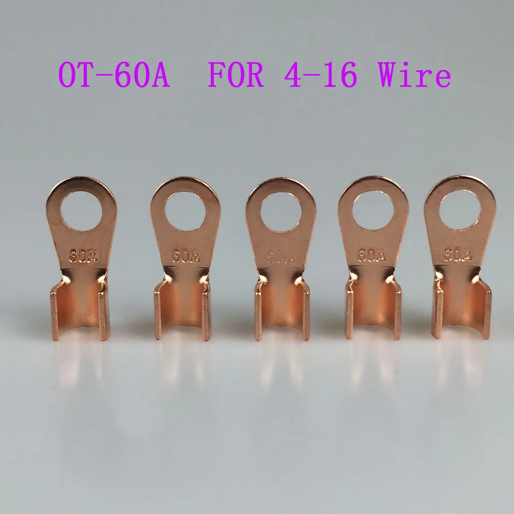 OT 60A Open Mouth Copper Nose Spot Welding Accessories Spot Welder Battery Cable Connector Terminal Crimping For 4-16Wire
OT 60A Open Mouth Copper Nose Spot Welding Accessories Spot Welder Battery Cable Connector Terminal Crimping For 4-16Wire