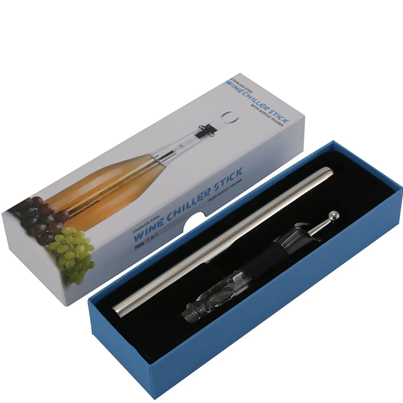 Wine Cooler Stainless Steel Bottle Wine Cooler Stick Ideal Wine Accessory For Restaurants Hotels Bars Clubs KTV Cafes Tool
Wine Cooler Stainless Steel Bottle Wine Cooler Stick Ideal Wine Accessory For Restaurants Hotels Bars Clubs KTV Cafes Tool