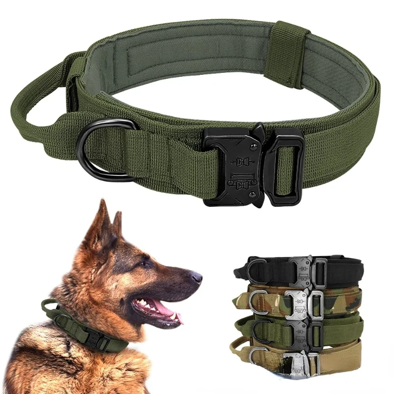 Tactical Dog Collar Military Adjustable Duarable Nylon German Shepard For Medium Large Walking Training Pet Accessories
Tactical Dog Collar Military Adjustable Duarable Nylon German Shepard For Medium Large Walking Training Pet Accessories