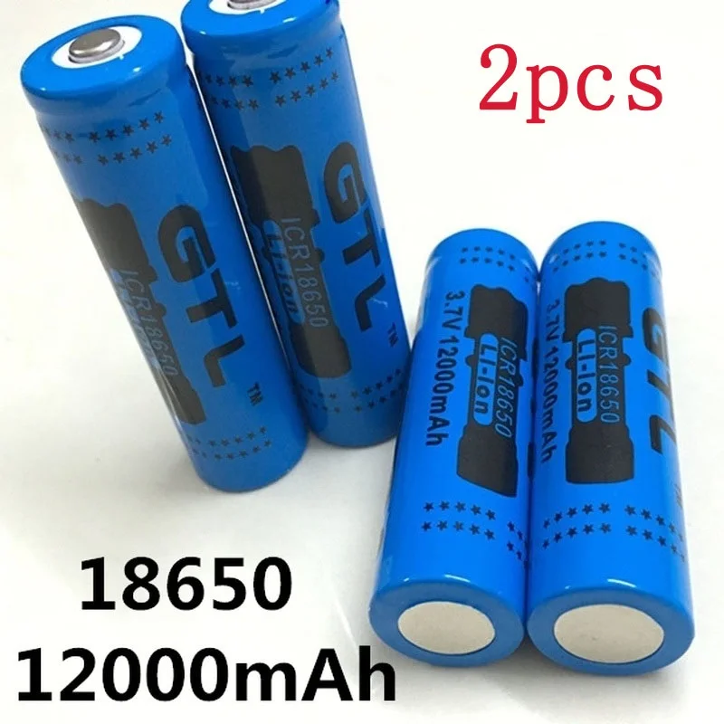 2pcs 100% New Original 18650B 3.7 V12000 mah 18650 Lithium Rechargeable Battery Large Capacity 
2pcs 100% New Original 18650B 3.7 V12000 mah 18650 Lithium Rechargeable Battery Large Capacity