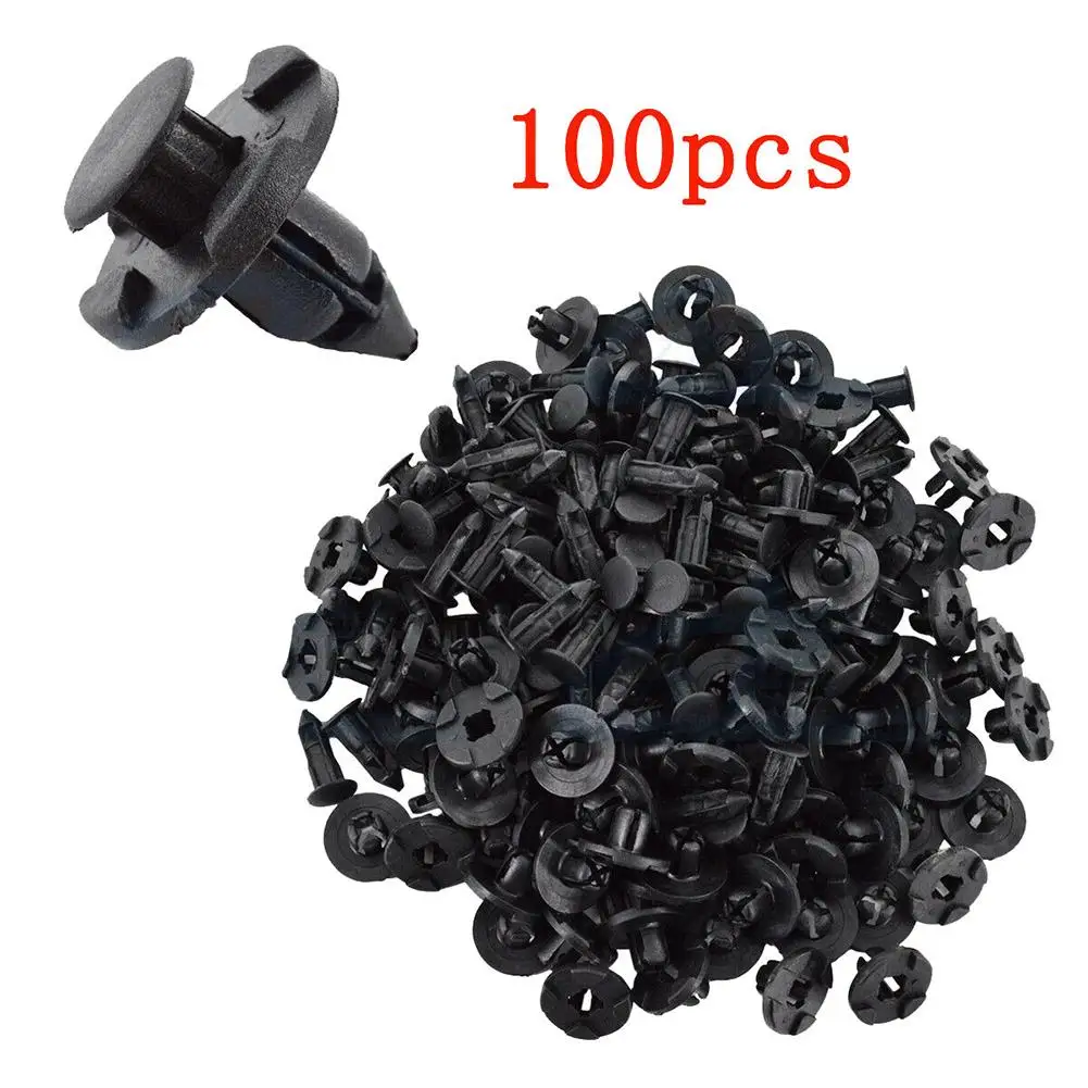 100pcs 8mm Nylon Bumper Fastener Rivets Push Type Clamp Clips Plastic Expansion Screws Auto Fasteners Rivets Clips
100pcs 8mm Nylon Bumper Fastener Rivets Push Type Clamp Clips Plastic Expansion Screws Auto Fasteners Rivets Clips