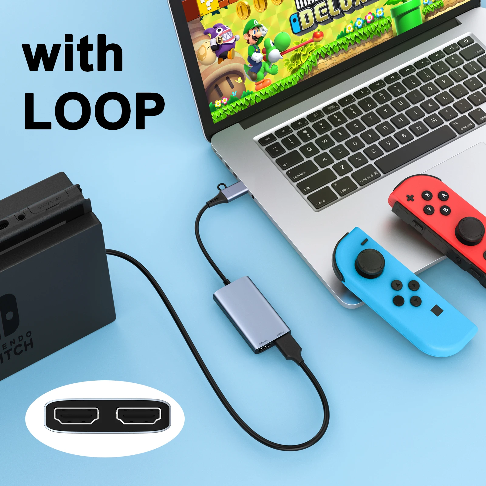 4K Type C USB 2in1 Video Capture Card HDMI-compatible Loop 1080P Game Recording Device for Xbox PS4 Camera PC Live Streaming Box
4K Type C USB 2in1 Video Capture Card HDMI-compatible Loop 1080P Game Recording Device for Xbox PS4 Camera PC Live Streaming Box
