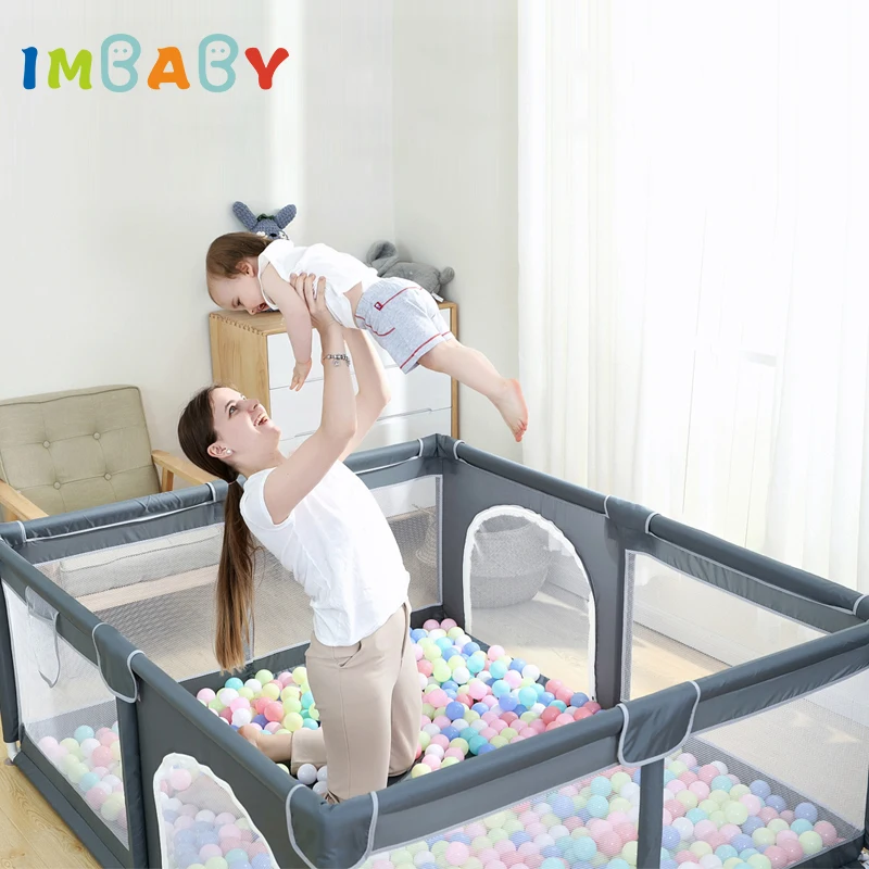 Baby Playpen Newborn Safety Barrier Fence Toddler Non-Slip Playground Arena Foam Crash Double Door Cottage Ball Pool 150*180CM
Baby Playpen Newborn Safety Barrier Fence Toddler Non-Slip Playground Arena Foam Crash Double Door Cottage Ball Pool 150*180CM