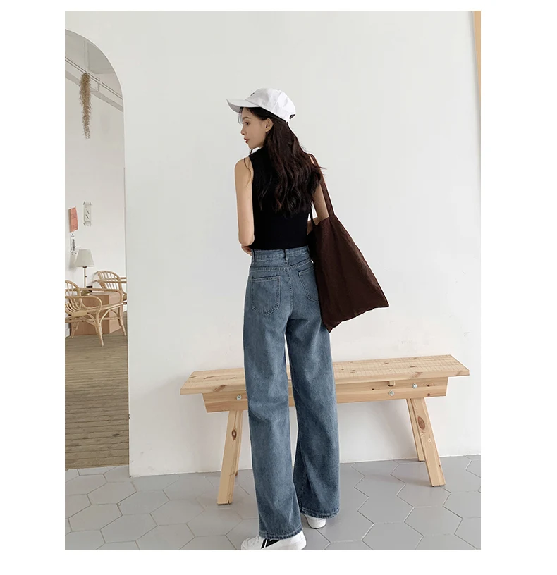 N0600 New style wide-leg jeans women's summer collocation with high wide-leg pants jeans women
N0600 New style wide-leg jeans women's summer collocation with high wide-leg pants jeans women
