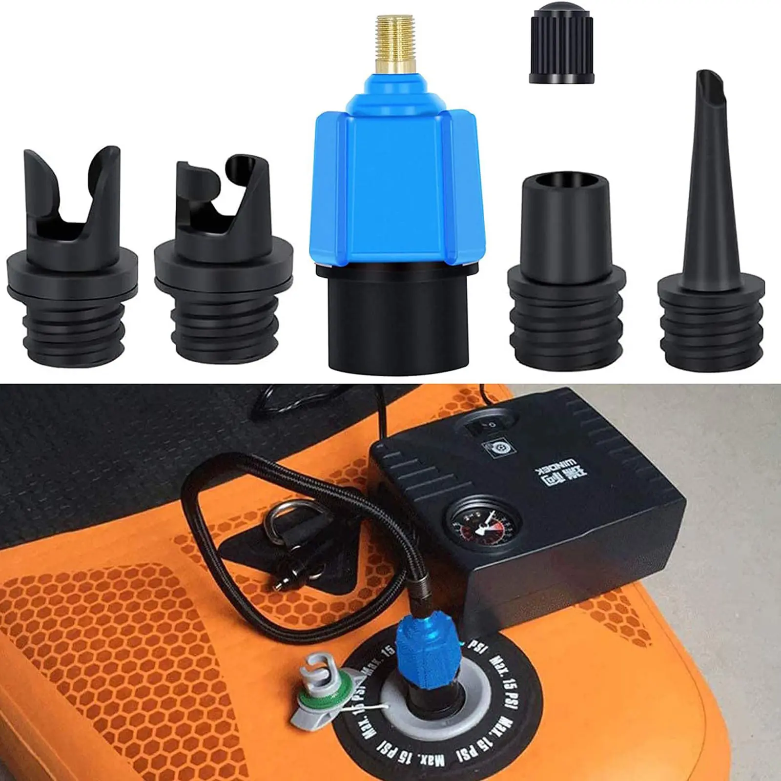 Air Pump Valve Adapter Inflatable Paddle Rubber Boat Canoe Kayak Paddle Board Valve Adaptor Tire Compressor Converter 4 Nozzle
Air Pump Valve Adapter Inflatable Paddle Rubber Boat Canoe Kayak Paddle Board Valve Adaptor Tire Compressor Converter 4 Nozzle