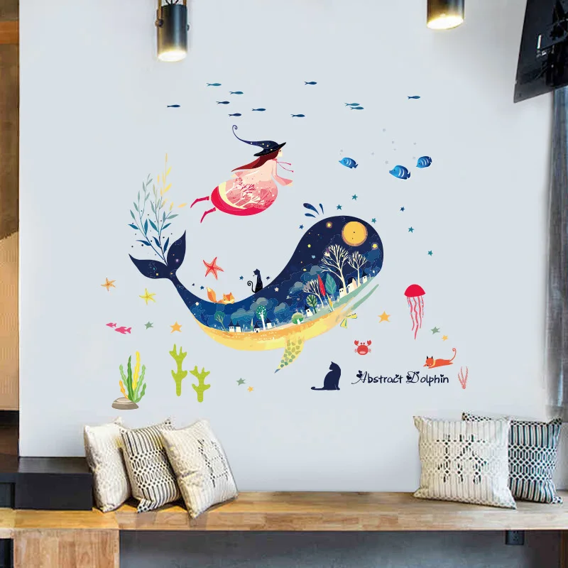 Abstract Whale Cartoon Cute Wall Stickers Children's Room Kindergarten Background Decoration Removable Stickers Wallpapers
Abstract Whale Cartoon Cute Wall Stickers Children's Room Kindergarten Background Decoration Removable Stickers Wallpapers