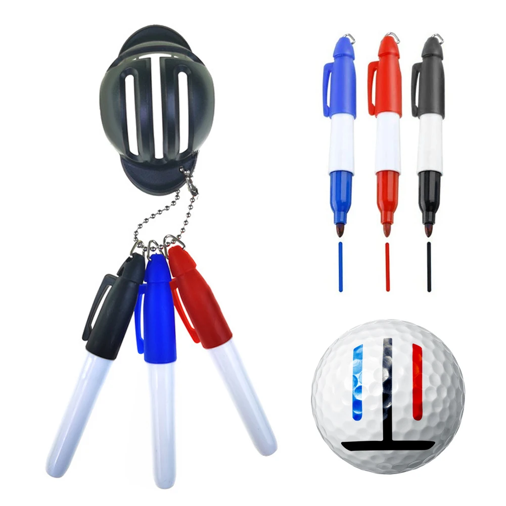 Golf Ball Triple Track Liner Marker Template Alignment Marks Tool 3pcs Drawing Pen Putting Positioning Training Aids
Golf Ball Triple Track Liner Marker Template Alignment Marks Tool 3pcs Drawing Pen Putting Positioning Training Aids