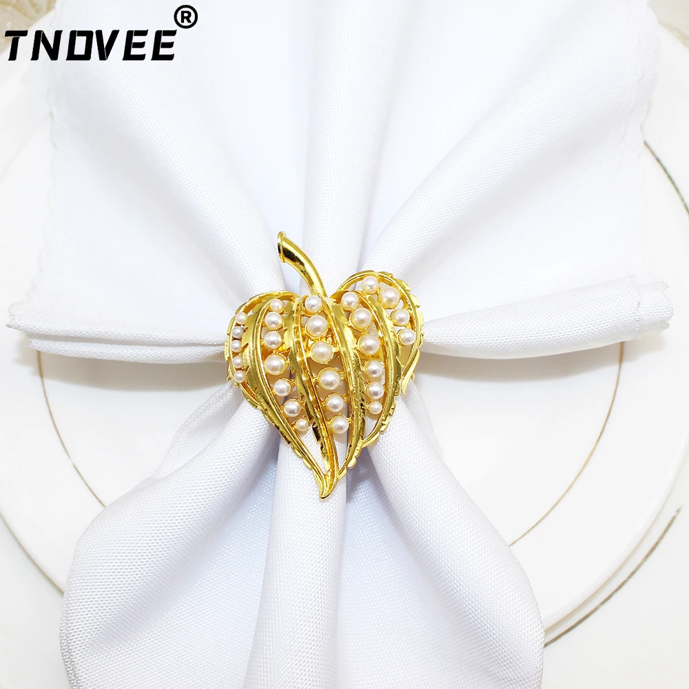 6Pcs Heart Pearls Napkin Rings Holder for Bride Shower Valentine's Day Mother's Day Birthday Thanksgiving Wedding Decor ERP73
6Pcs Heart Pearls Napkin Rings Holder for Bride Shower Valentine's Day Mother's Day Birthday Thanksgiving Wedding Decor ERP73