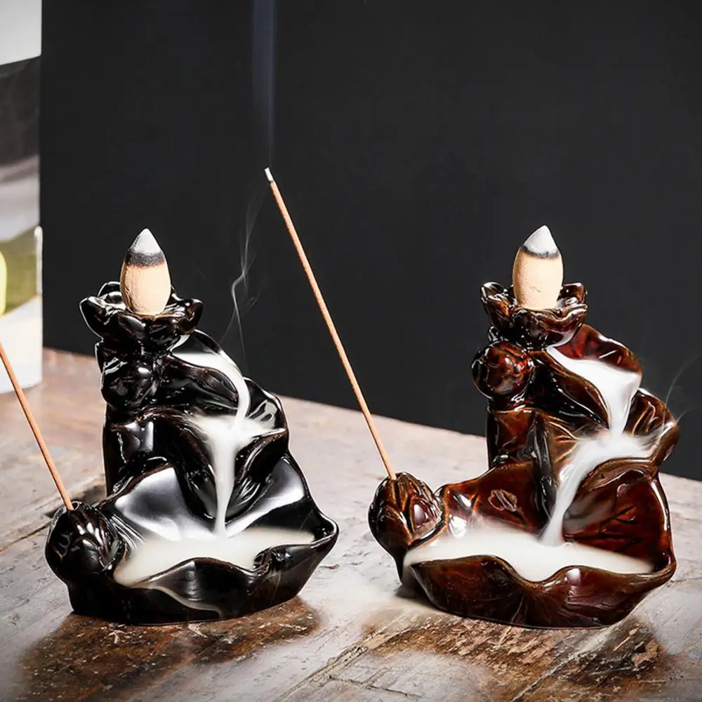 Ceramic Back Flow Incense Burner Mini Waterfall Incense Holder Mountain Stream Ornaments Glazed Porcelain CenserHome Decoration
Ceramic Back Flow Incense Burner Mini Waterfall Incense Holder Mountain Stream Ornaments Glazed Porcelain CenserHome Decoration