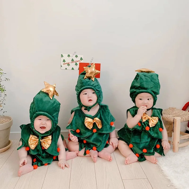Boys Christmas Fashion Bodysuit Cute Christmas Tree Cosplay Wrap Crawl Clothes Toddler Girls Sleeveless Cotton Holiday Jumpsuit
Boys Christmas Fashion Bodysuit Cute Christmas Tree Cosplay Wrap Crawl Clothes Toddler Girls Sleeveless Cotton Holiday Jumpsuit