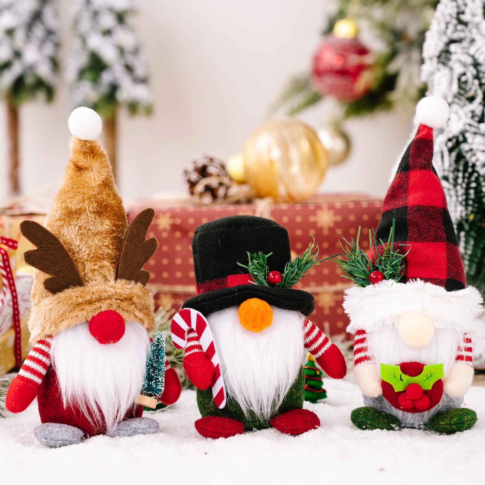 3 Styles Christmas Gnomes Plush Decor Santa Snowman Reindeer Plush Dolls Gnomes Decorations Handmade Doll Ornaments Gift For Kid
3 Styles Christmas Gnomes Plush Decor Santa Snowman Reindeer Plush Dolls Gnomes Decorations Handmade Doll Ornaments Gift For Kid