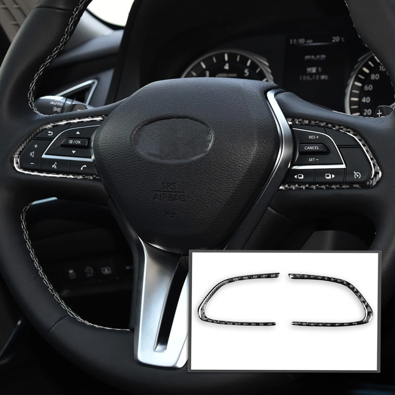 For Infiniti Q50 Q60 2014-2023 Steering Wheel Cover Trim Sticker Decal Car Interior Accessories Carbon Fiber Black or red
For Infiniti Q50 Q60 2014-2023 Steering Wheel Cover Trim Sticker Decal Car Interior Accessories Carbon Fiber Black or red