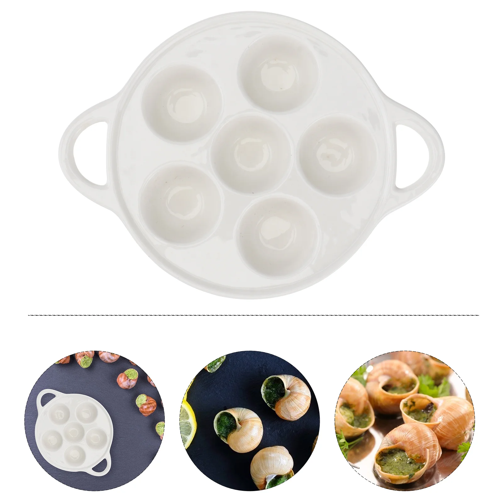 Escargot Dish Plate Snail Pan Baking Dishes Tray Ceramic Cookingserving Mushroom Set Seafood Service Dining Grill Oysters Frying
Escargot Dish Plate Snail Pan Baking Dishes Tray Ceramic Cookingserving Mushroom Set Seafood Service Dining Grill Oysters Frying
