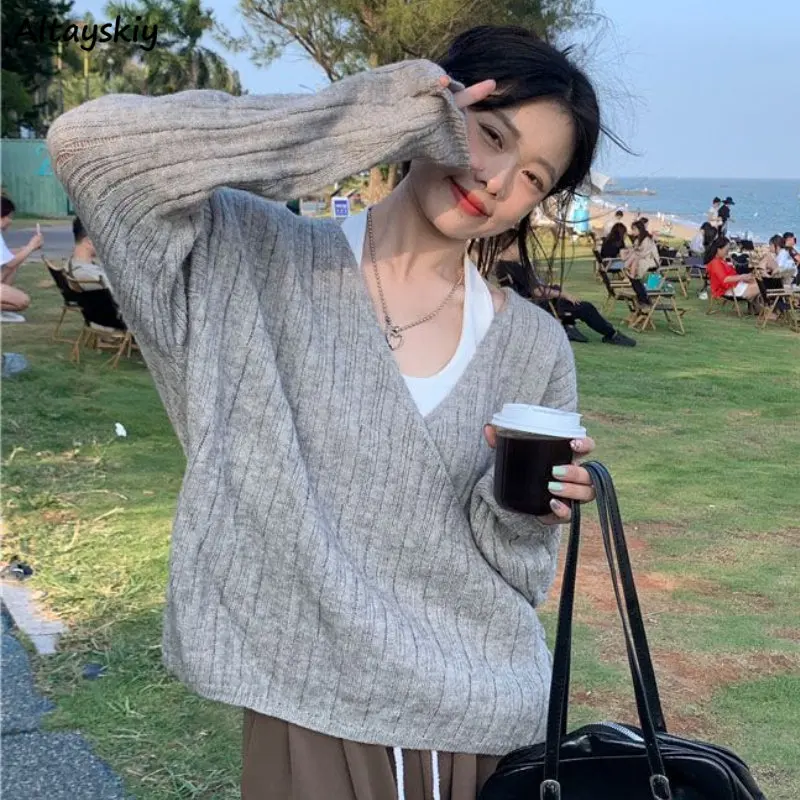 Two Pcs Sets Women Gentle Vintage Loose Irregular Cardigans Halter Solid Tanks Temper College All-match Harajuku Spring Ulzzang
Two Pcs Sets Women Gentle Vintage Loose Irregular Cardigans Halter Solid Tanks Temper College All-match Harajuku Spring Ulzzang