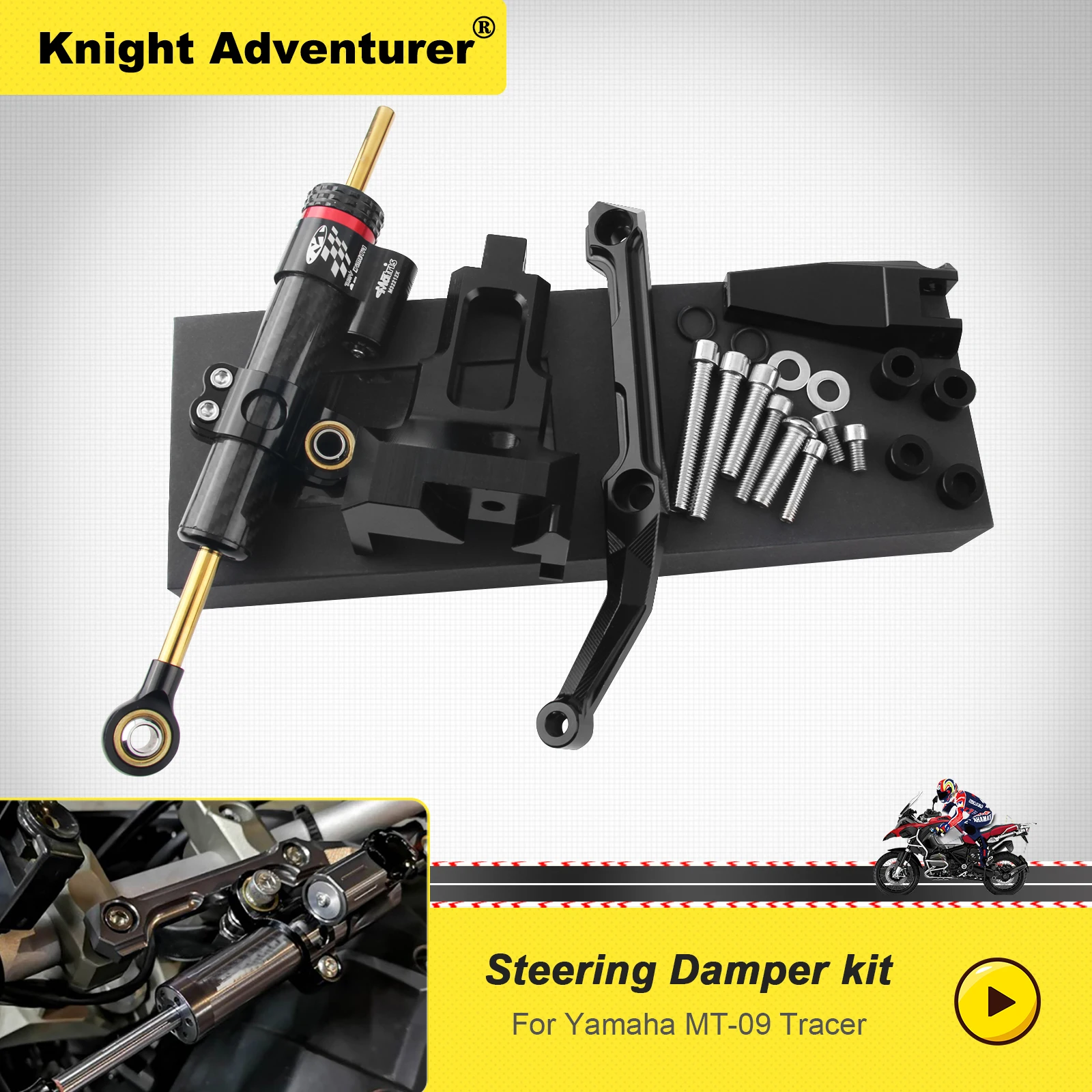 MT09 Tracer Motorcycle Steering Stabilize Damper Bracket Mount CNC Motorbike FOR YAMAHA MT-09 Tracer MT 09 Tracer 2015-2020 2019
MT09 Tracer Motorcycle Steering Stabilize Damper Bracket Mount CNC Motorbike FOR YAMAHA MT-09 Tracer MT 09 Tracer 2015-2020 2019