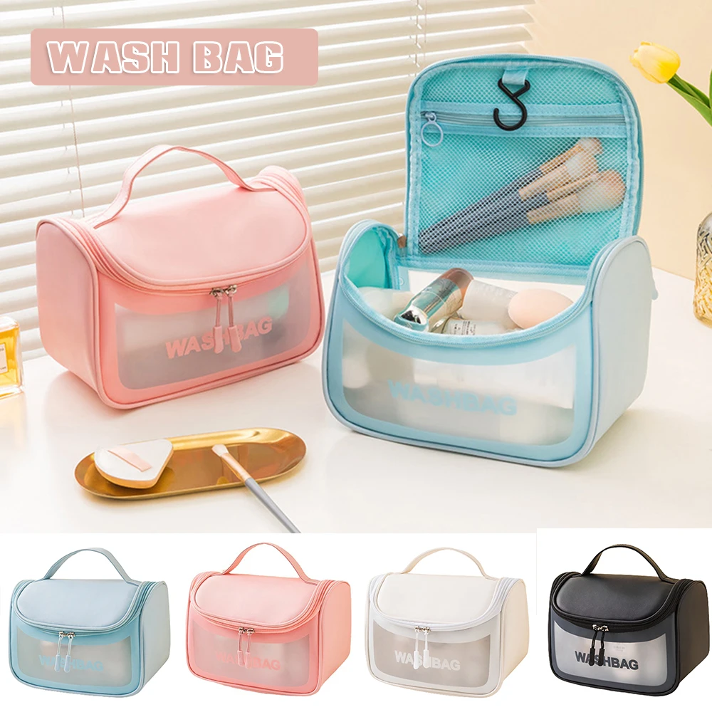 Portable Wash Bag Large Capacity Waterproof Cosmetic Bag for Home Travel Toiletry Bag Translucent Makeup Bags Durable RERI889
Portable Wash Bag Large Capacity Waterproof Cosmetic Bag for Home Travel Toiletry Bag Translucent Makeup Bags Durable RERI889