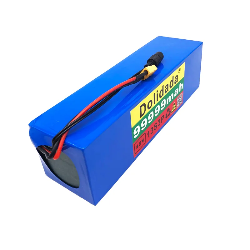 48V99.999Ah 1000w 13S3P XT60 48V Lithium ion Battery Pack 99999mah For 54.6v E-bike Electric bicycle Scooter with BMS+charger
48V99.999Ah 1000w 13S3P XT60 48V Lithium ion Battery Pack 99999mah For 54.6v E-bike Electric bicycle Scooter with BMS+charger