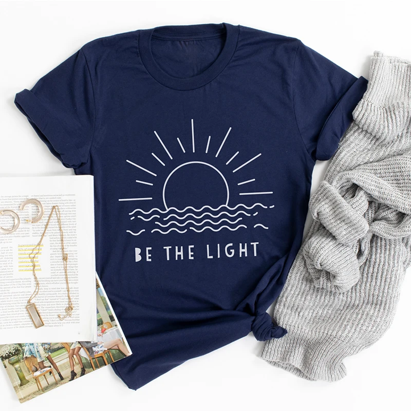 Be The Light Sunset Women T Shirts Religious Summer Fashion Tshirt Motivational Faithful Jesus Clothes Graphic Tee Dropshipping
Be The Light Sunset Women T Shirts Religious Summer Fashion Tshirt Motivational Faithful Jesus Clothes Graphic Tee Dropshipping