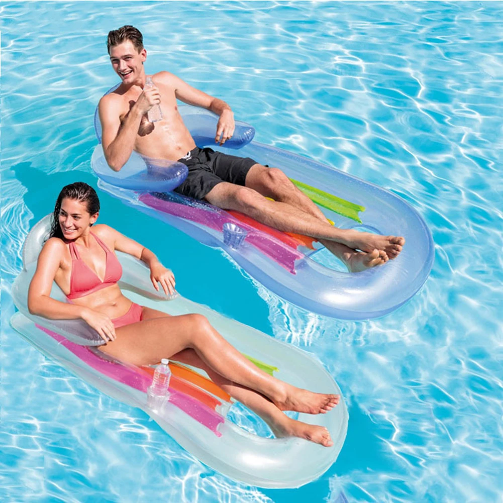 Inflatable Floating Chair Bed Armrest Backrest Recliner Floating Row Single Water Leisure Lounge Chair Swimming Pool Air Mat
Inflatable Floating Chair Bed Armrest Backrest Recliner Floating Row Single Water Leisure Lounge Chair Swimming Pool Air Mat