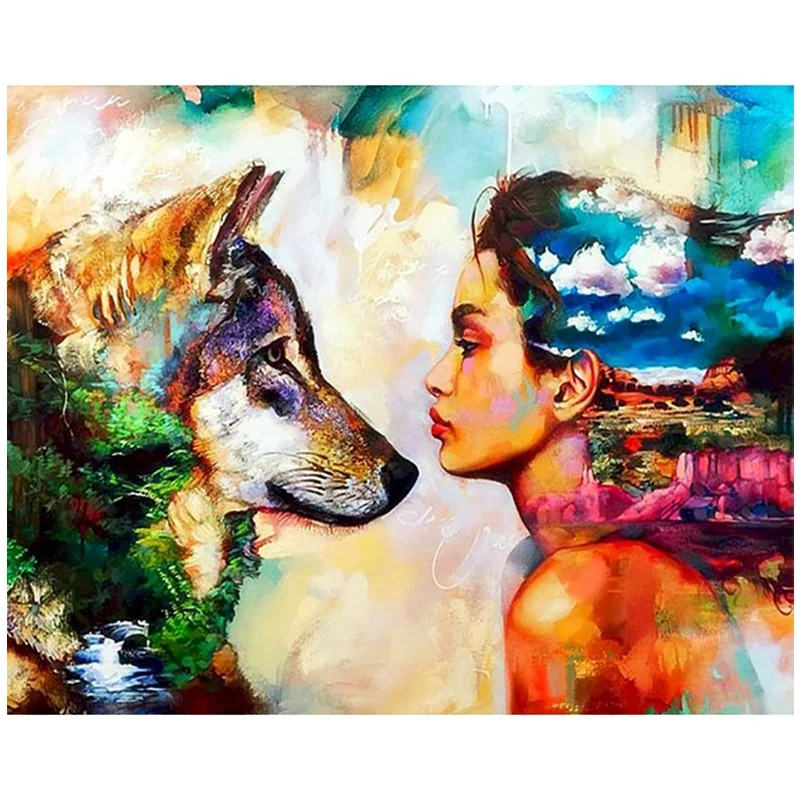 Beauty and Wolf Oil Painting By Numbers for Adults Handmade DIY Framework 40X50cm Frame on Canvas Home Decorations
Beauty and Wolf Oil Painting By Numbers for Adults Handmade DIY Framework 40X50cm Frame on Canvas Home Decorations