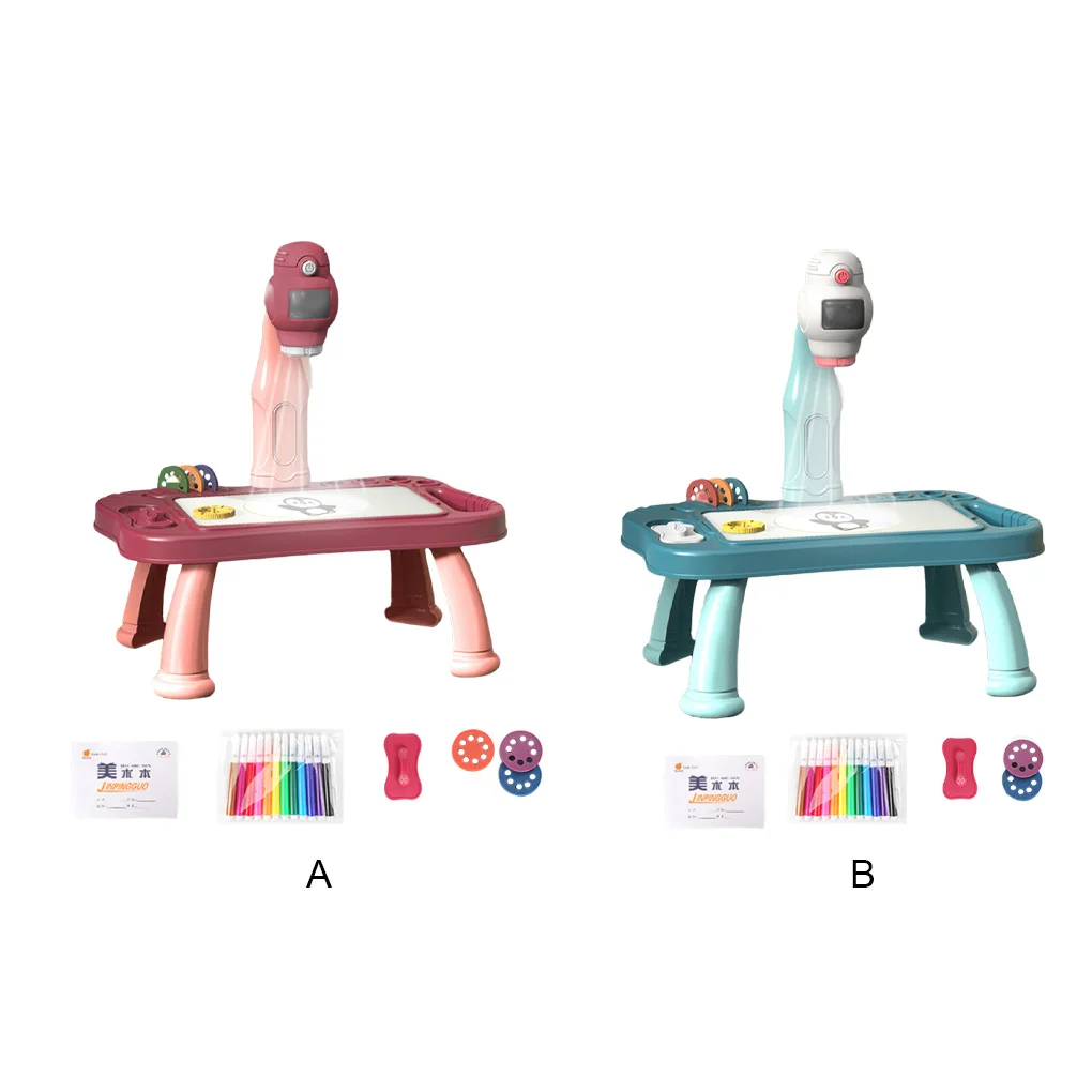 Children Projector Drawing Table Battery Operated Sketch Painting Desk with Pens Projection Machine Early Educational Toy
Children Projector Drawing Table Battery Operated Sketch Painting Desk with Pens Projection Machine Early Educational Toy