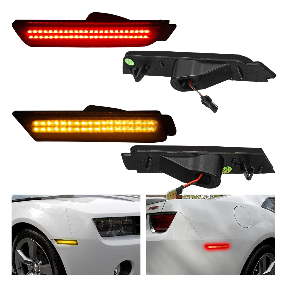 AUXITO 4Pcs Front Rear Bumper Side Marker Light Yellow Red LED For Chevrolet Camaro 2010 2011 2012 2013 2014 2015 Accessories
AUXITO 4Pcs Front Rear Bumper Side Marker Light Yellow Red LED For Chevrolet Camaro 2010 2011 2012 2013 2014 2015 Accessories