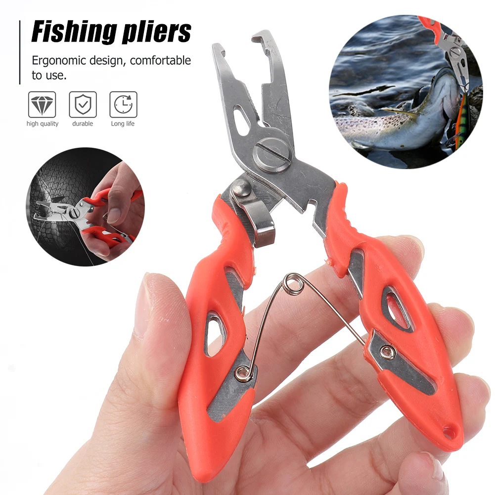Multifunction Fishing Pliers Stainless Steel Fishing Tool Scissors Lure Pliers Fish Hook Remover Line Cutter with Storage Pouch
Multifunction Fishing Pliers Stainless Steel Fishing Tool Scissors Lure Pliers Fish Hook Remover Line Cutter with Storage Pouch