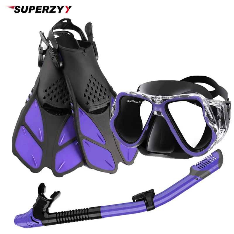 SUPERZYY 1+1+1 Professional Scuba Diving Mask Equipment Diving Glasses HD Anti Fog Scuba Mask Underwater Snorkeling Flippers
SUPERZYY 1+1+1 Professional Scuba Diving Mask Equipment Diving Glasses HD Anti Fog Scuba Mask Underwater Snorkeling Flippers