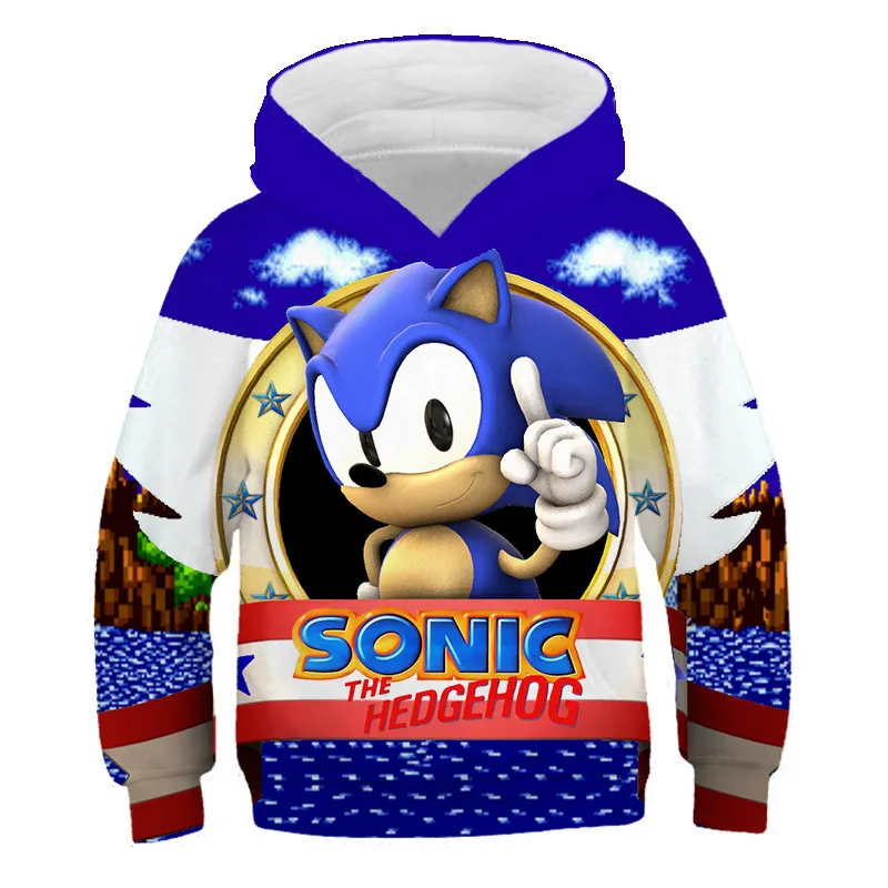 Boys Popular Sweatshirt Girls Kids Children Tops Sonic Hoodies Long Sleeves Clothes Print 3D Cartoon Pullover Child Clothing
Boys Popular Sweatshirt Girls Kids Children Tops Sonic Hoodies Long Sleeves Clothes Print 3D Cartoon Pullover Child Clothing