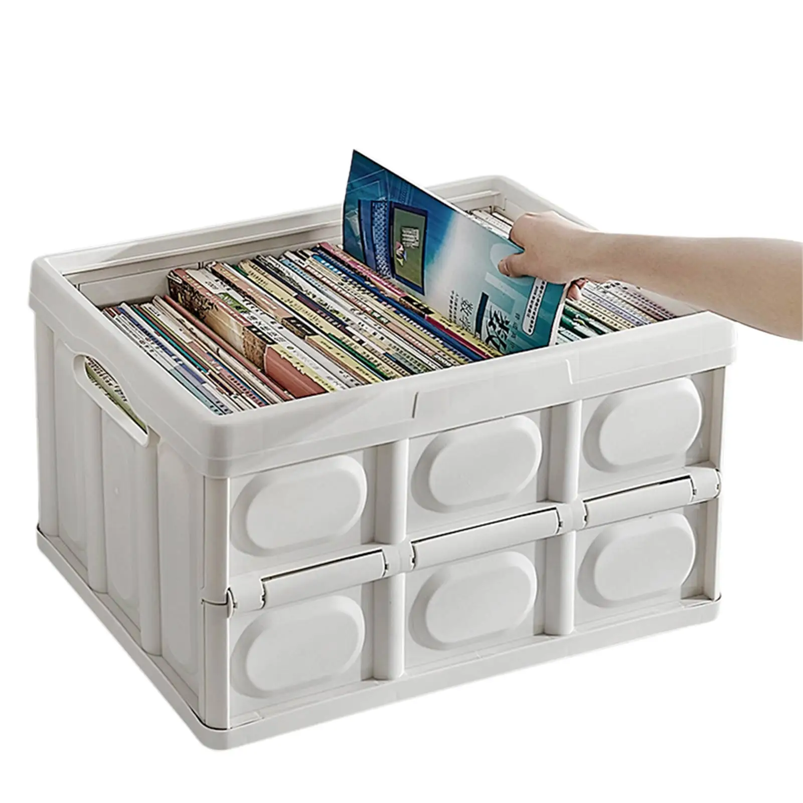 Collapsible Storage Bin With Lid Collapsible Storage Bin With Wooden Lid Multifunctional Travel Box Space-saving Container
Collapsible Storage Bin With Lid Collapsible Storage Bin With Wooden Lid Multifunctional Travel Box Space-saving Container
