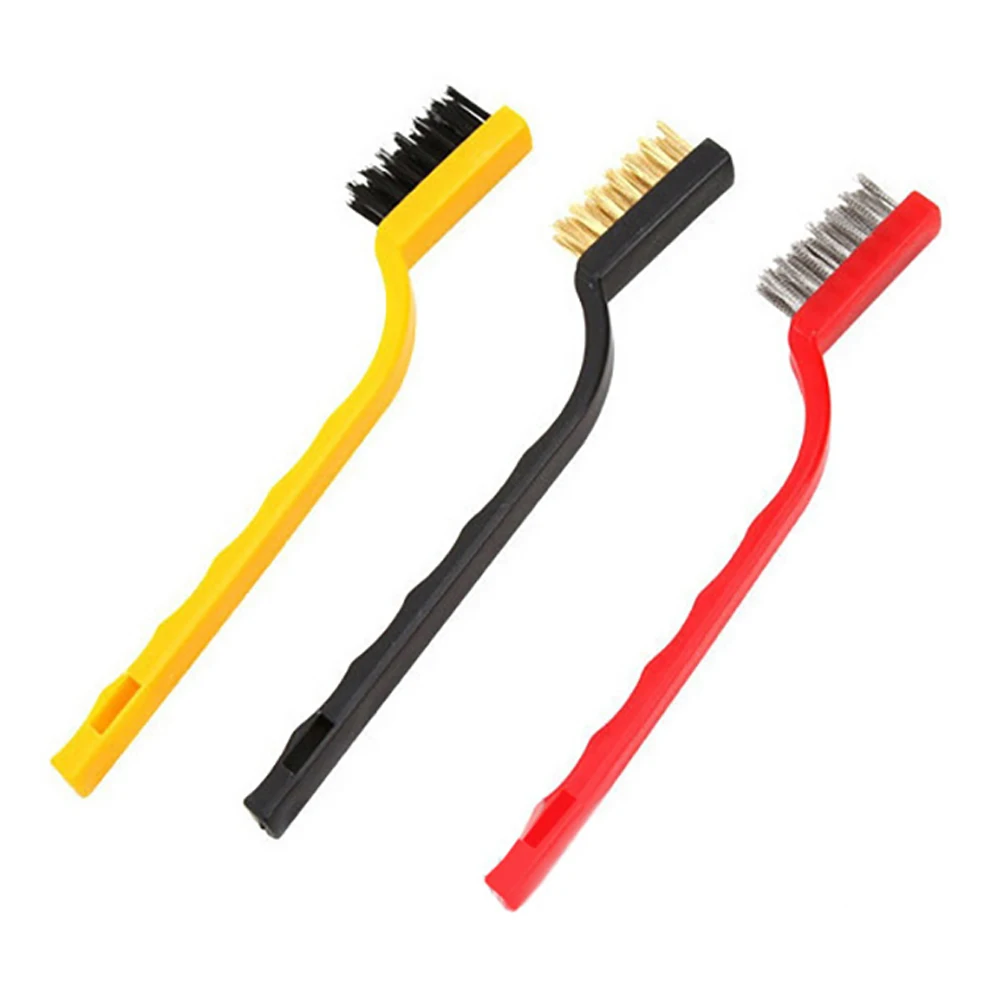 3pcs Stainless Steel/copper/nylon Wire Toothbrush For Removing Rust Scale Paint Slag 170mm Steel Wire Toothbrush Cleaning Tools
3pcs Stainless Steel/copper/nylon Wire Toothbrush For Removing Rust Scale Paint Slag 170mm Steel Wire Toothbrush Cleaning Tools