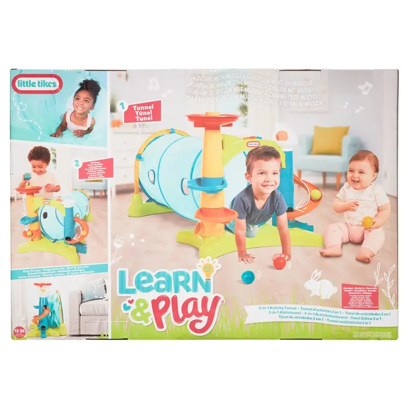 Learn & Play 2-in-1 Activity Tunnel with Ball Drop, Windows, Silly Sounds, and Music for Kids Ages 1 - 3
Learn & Play 2-in-1 Activity Tunnel with Ball Drop, Windows, Silly Sounds, and Music for Kids Ages 1 - 3