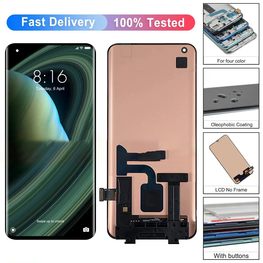 Original 6.67 inch Replacement LCD Touch Screen Assembly for Xiaomi Mi 10 Ultra MPF J1SC Display Touch Panel Flexcable Protector
Original 6.67 inch Replacement LCD Touch Screen Assembly for Xiaomi Mi 10 Ultra MPF J1SC Display Touch Panel Flexcable Protector