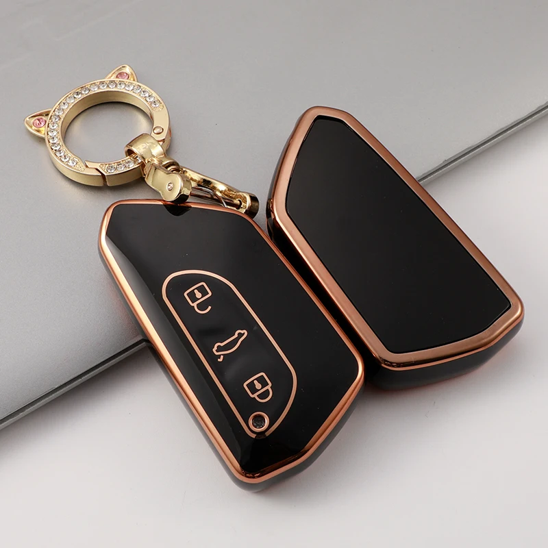 TPU Gold Edge Car Remote Key Case Cover Shell Fob Accessories For Volkswagen Golf 8 2020 Key Chains
TPU Gold Edge Car Remote Key Case Cover Shell Fob Accessories For Volkswagen Golf 8 2020 Key Chains