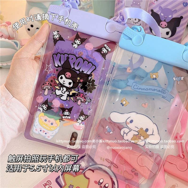Kawaii Summer Kuromi Cinnamorll Mobile Phone Waterproof Bag Swimming Rafting Touch Screen Outdoor Waterproof Bag
Kawaii Summer Kuromi Cinnamorll Mobile Phone Waterproof Bag Swimming Rafting Touch Screen Outdoor Waterproof Bag