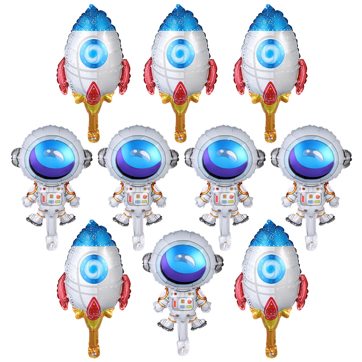 Amosfun 10pcs Mini Astronaut Aluminum Film Balloon Creative Table Balloon Kids Balloon for Party Decoration
Amosfun 10pcs Mini Astronaut Aluminum Film Balloon Creative Table Balloon Kids Balloon for Party Decoration