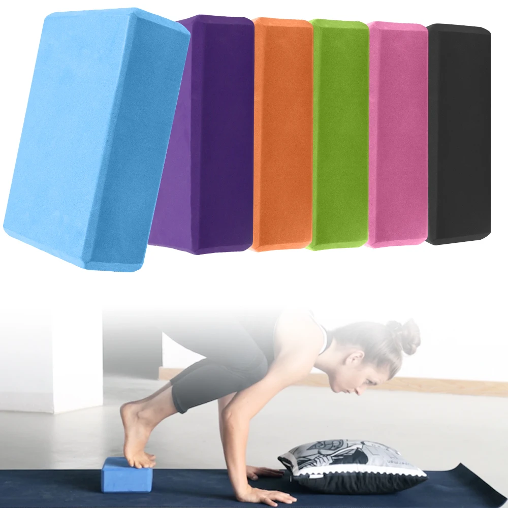 

2022 EVA Yoga Pilates Foam Brick Home Trainer Gym Fitness Yoga Blocks Stretch Exercise Yoga Cubes Bodybuilding Fitness Equipment