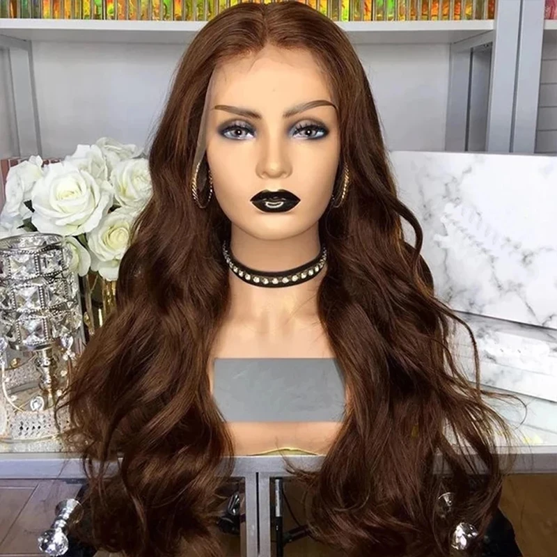 Dark Chocolate Brown Body Wave Synthetic Wigs for Women Glueless 26Inches 180Density Transparent Natural Lace Front Hair Wigs
Dark Chocolate Brown Body Wave Synthetic Wigs for Women Glueless 26Inches 180Density Transparent Natural Lace Front Hair Wigs