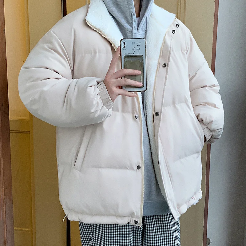 Winter Jacket Men Warm Fashion Thickened Lamb Wool Jacket Men Streetwear Loose Short Coat Mens Parker Reversible Clothes M-3XL
Winter Jacket Men Warm Fashion Thickened Lamb Wool Jacket Men Streetwear Loose Short Coat Mens Parker Reversible Clothes M-3XL