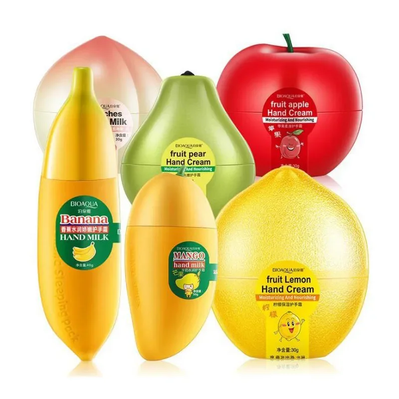 BIOAQUA Fruit Pear Lemon Peach Banana Moisturizing Hydrating Hand Cream for Winter Hand Care Nourishing Skin Care
BIOAQUA Fruit Pear Lemon Peach Banana Moisturizing Hydrating Hand Cream for Winter Hand Care Nourishing Skin Care