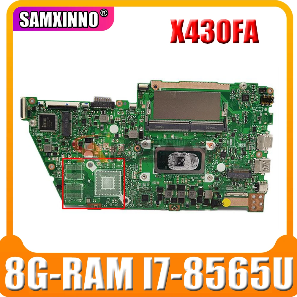 Материнская плата для ноутбука X430FA X430F A430F S4300F с 8G оперативной памяти
Материнская плата для ноутбука X430FA X430F A430F S4300F с 8G оперативной памяти