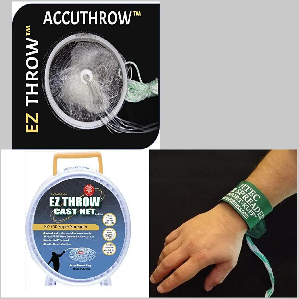 Perfect Wind High-Quality 750 4ft., 3/8 Mesh Emmakites Fish Cast Clear Net with 3/4 lbs Weights for Fishing Trips.
Perfect Wind High-Quality 750 4ft., 3/8 Mesh Emmakites Fish Cast Clear Net with 3/4 lbs Weights for Fishing Trips.