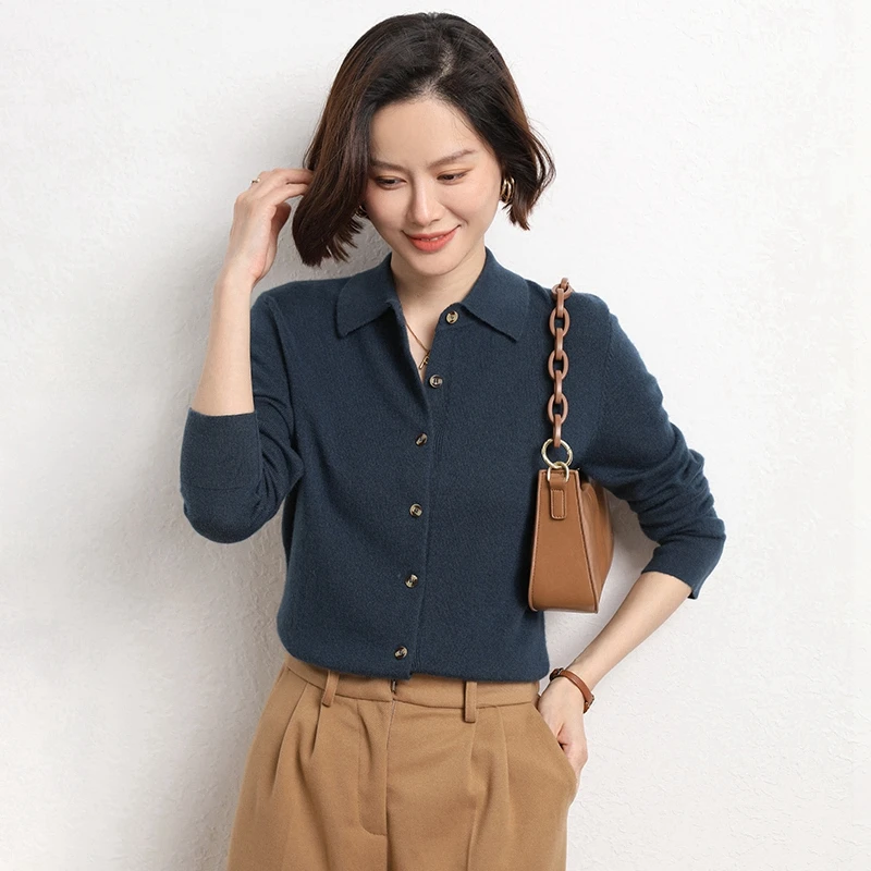 Autumn And Winter Cashmere cardigan Sweater Women's Solid Color Casual Long-sleeved cardigan Loose Cashmere Sweater cardigan
Autumn And Winter Cashmere cardigan Sweater Women's Solid Color Casual Long-sleeved cardigan Loose Cashmere Sweater cardigan