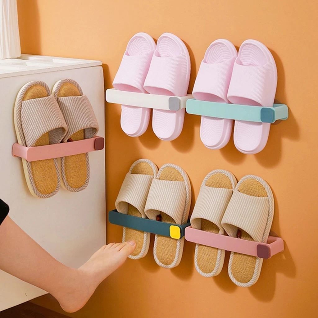 Bathroom Slipper Storage Shelf No Punching Wall Mounted One Piece Shoe Rack Space Saving Shelf Living Room Bathroom Hanging
Bathroom Slipper Storage Shelf No Punching Wall Mounted One Piece Shoe Rack Space Saving Shelf Living Room Bathroom Hanging