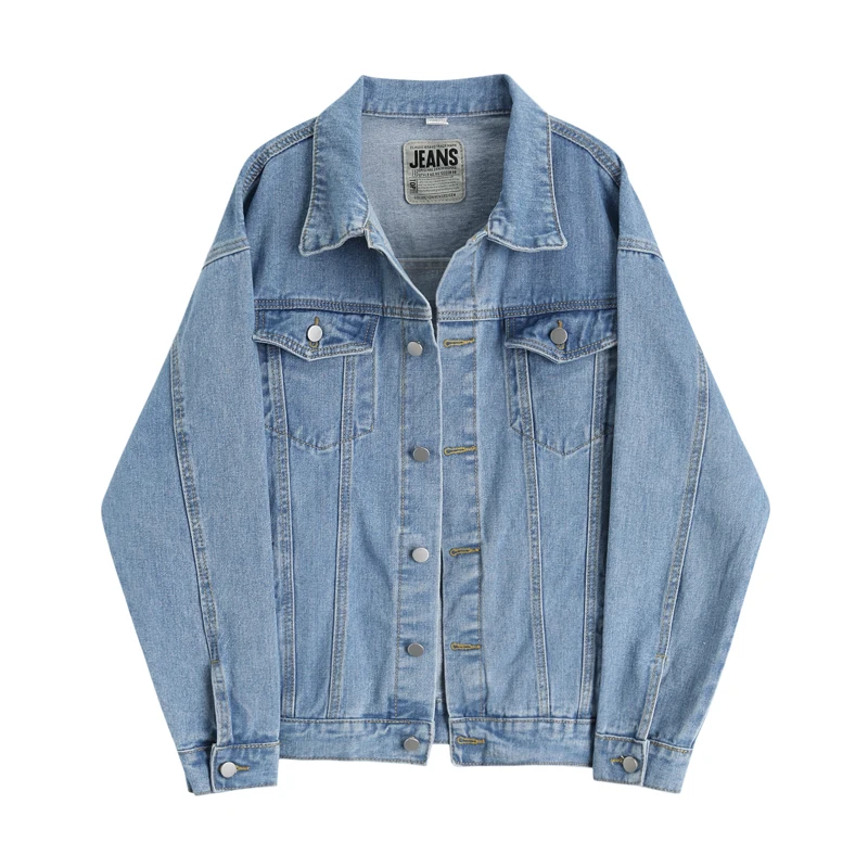 Fall denim Jacket Women originally live in black and blue basic jacket loose denim jacket
Fall denim Jacket Women originally live in black and blue basic jacket loose denim jacket