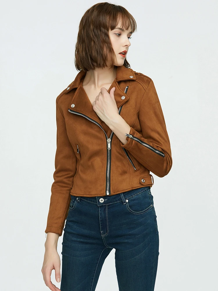 Ailegogo New Spring Women Slim Faux Suede Leather Short Jacket Streetwear Female Moto Biker Zipper Lapel Coat Ladies Outwear
Ailegogo New Spring Women Slim Faux Suede Leather Short Jacket Streetwear Female Moto Biker Zipper Lapel Coat Ladies Outwear