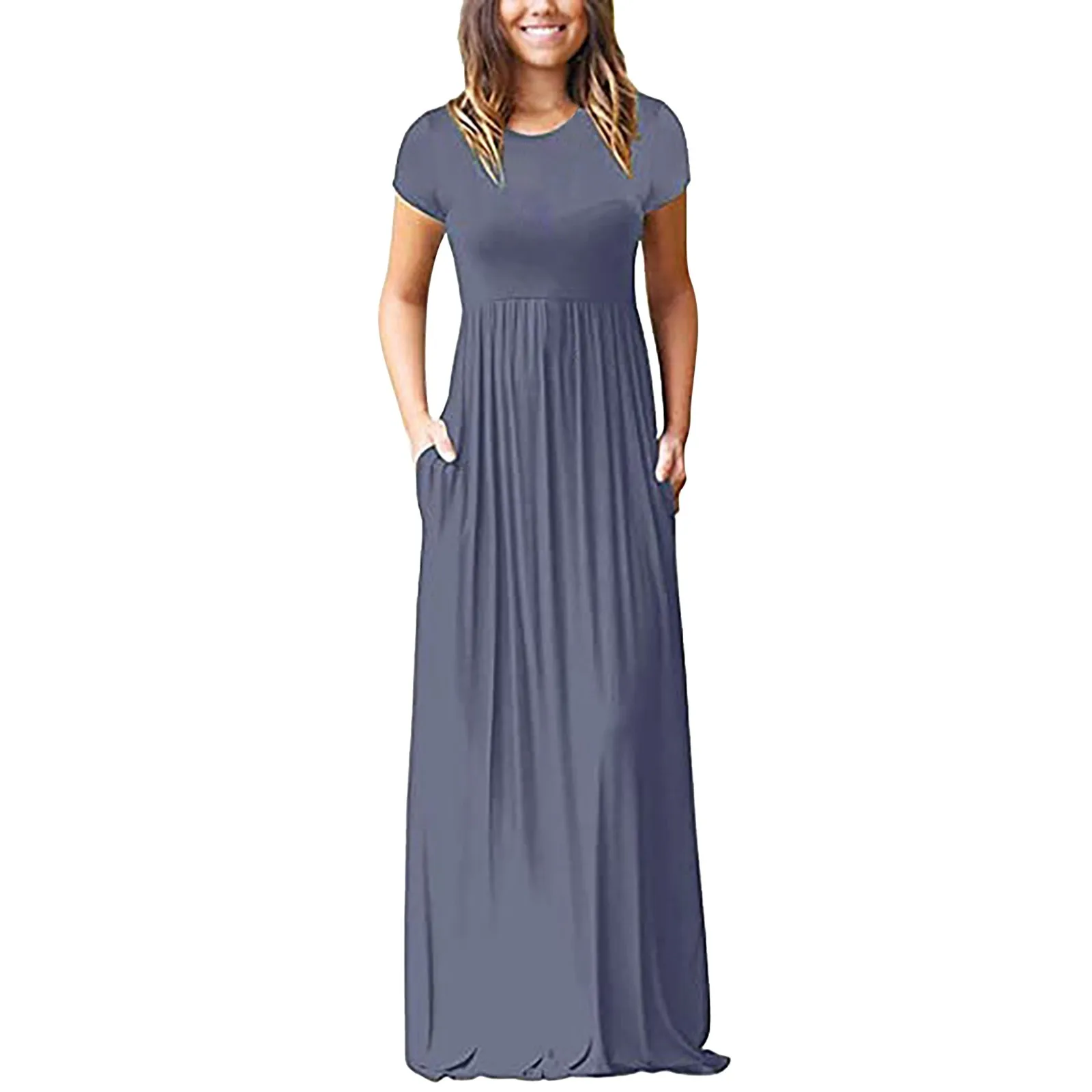 Women's Short Sleeved High Waisted Large Swing Skirt Shows A Slim Round Neck Dress Woman Casual Halter Dresses for Women Summer
Women's Short Sleeved High Waisted Large Swing Skirt Shows A Slim Round Neck Dress Woman Casual Halter Dresses for Women Summer