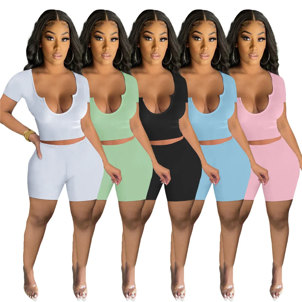 Комплект из двух предметов женский однотонный, пикантный укороченный топ с коротким рукавом, повседневные шорты, уличная одежда, велосипед...
Комплект из двух предметов женский однотонный, пикантный укороченный топ с коротким рукавом, повседневные шорты, уличная одежда, велосипед...