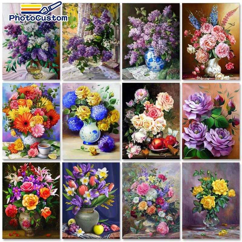 PhotoCustom 60x75cm Painting by numbers Crafts Picture Drawing Flowers DIY Pictures by numbers For Adults Home decor
PhotoCustom 60x75cm Painting by numbers Crafts Picture Drawing Flowers DIY Pictures by numbers For Adults Home decor