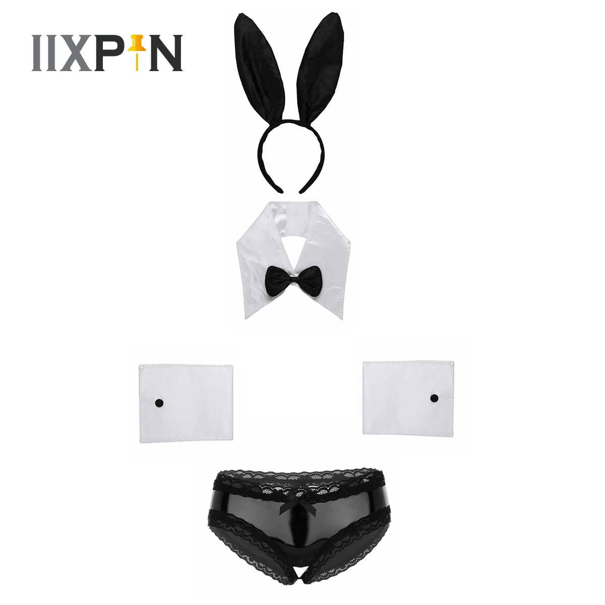 Sexy Bunny Costume Girls Lingerie Set Women Halloween Cosplay Rabbit Ear Headband Bow Tie Collar Cuffs Mini Briefs Party Outfit
Sexy Bunny Costume Girls Lingerie Set Women Halloween Cosplay Rabbit Ear Headband Bow Tie Collar Cuffs Mini Briefs Party Outfit
